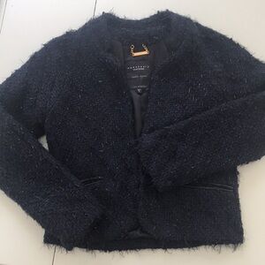 Sanctuary Navy Tweed Jacket